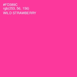 #FD389C - Wild Strawberry Color Image